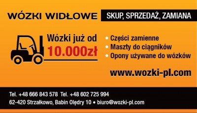 Wózki widłowe używane - Strzałkowo Babin Olędry