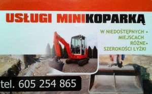 Usługi Minikoparką - Przydomowe Oczyszczalnie Ścieków