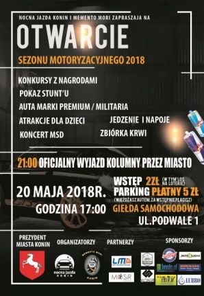 Konin. Otwarcie sezonu motoryzacyjnego 2018