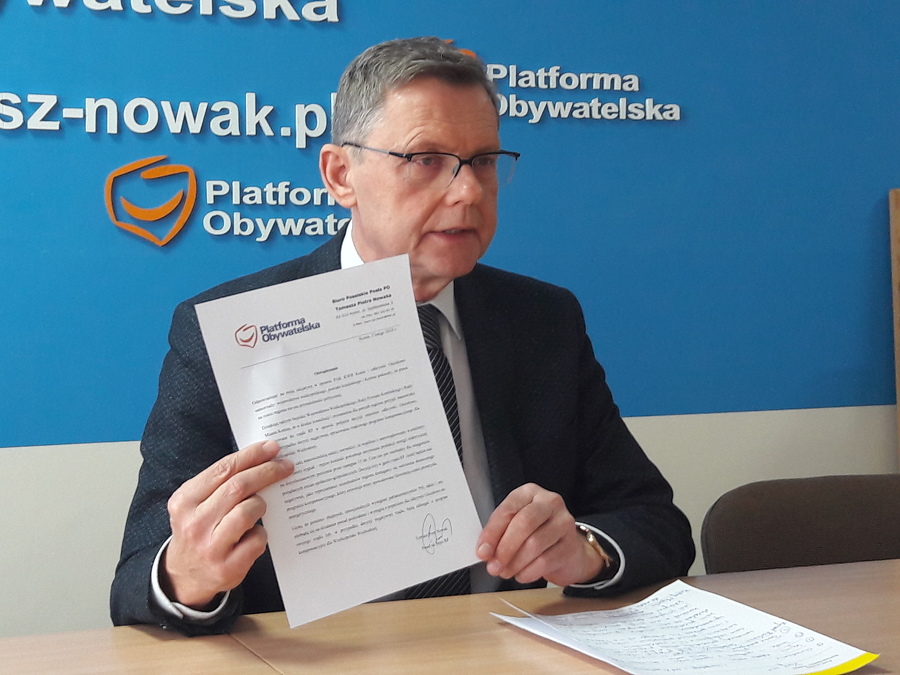 Radni PiS ogłosili zwycięstwo. Poseł Tomasz Nowak im odpowiada