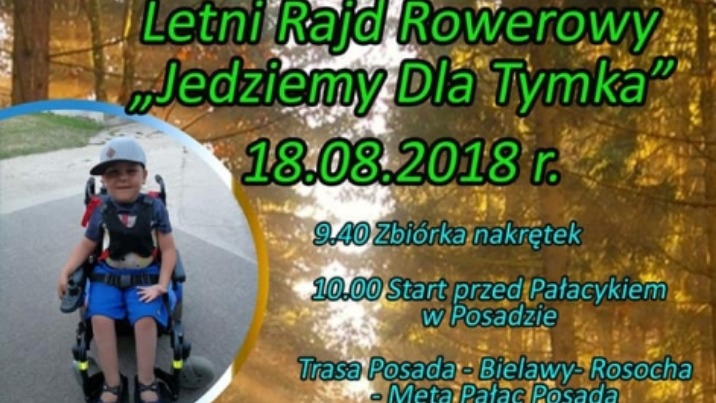 Kazimierz Biskupi. Pojadą na rajd rowerowy, żeby pomóc Tymkowi