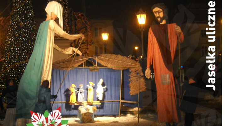 Jasełka uliczne Teatru Prawdziwego na Jarmarku Świątecznym