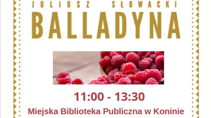 Narodowe Czytanie "Balladyny" w Miejskiej Bibliotece Publicznej