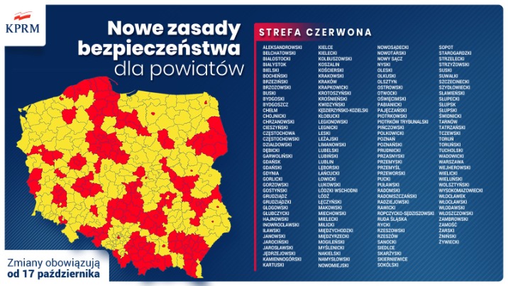Nowe obostrzenia. Powiat słupecki znajdzie się w czerwonej strefie