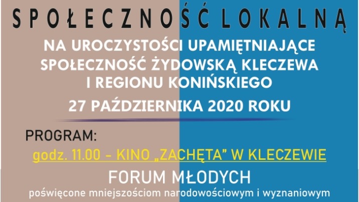Kleczew. Zapraszają do upamiętnienia społeczności żydowskiej