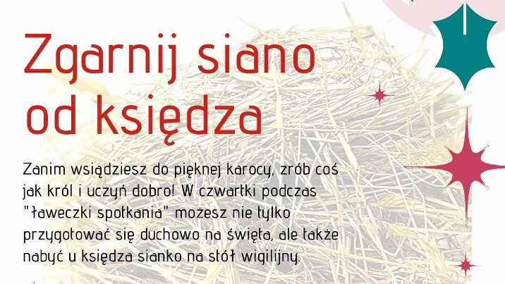 Konin. Zgarnij siano od księdza. Celem akcji jest pomoc hospicjum