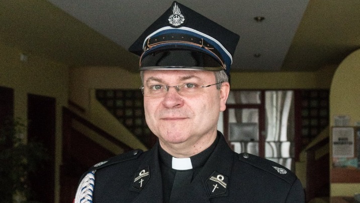 Proboszcz parafii św. M. Kolbe jest kapelanem druhów ochotników