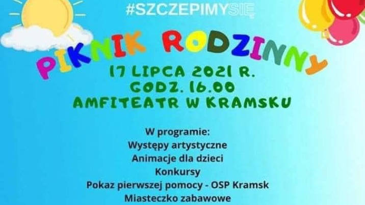 Szczepienia przeciw COVID-19 podczas pikniku w Kramsku