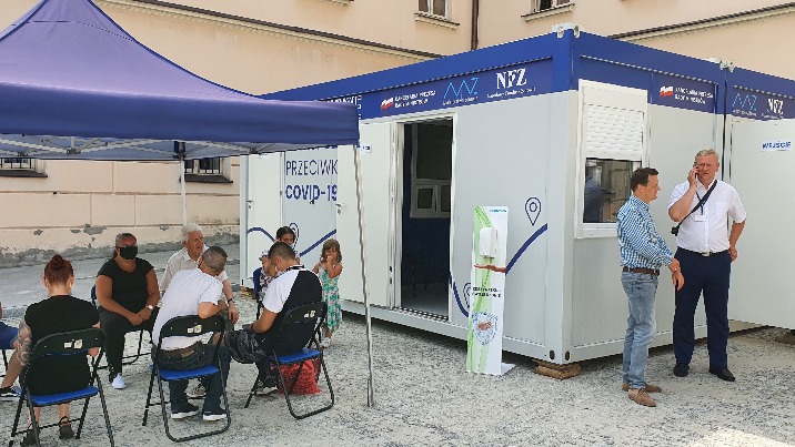 Mobilny kontener szczepionkowy zaparkuje jutro w Malanowie