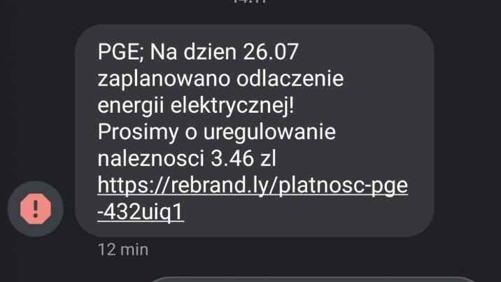 Oszuści mają kolejny pomysł na wyciąganie pieniędzy poprzez link