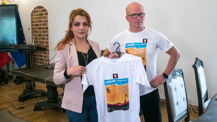 Przejechał od Zębu aż na Hel. 2134 km Kamila dla Sandry