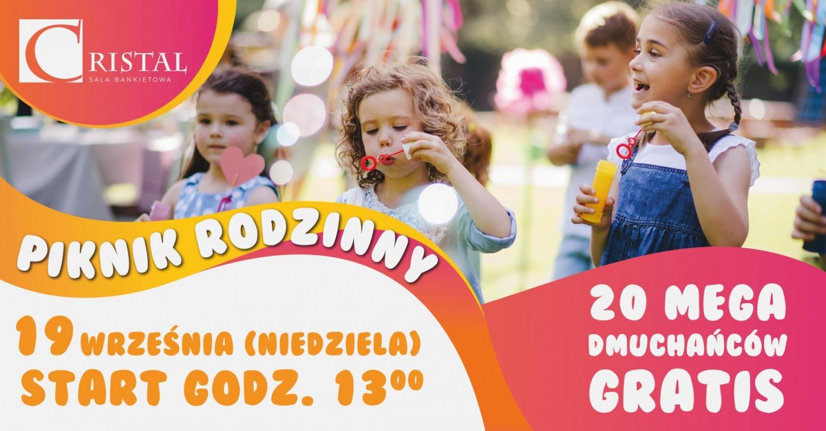 Bezpłatny piknik rodzinny - dmuchańce, foodtrucki, foto budka