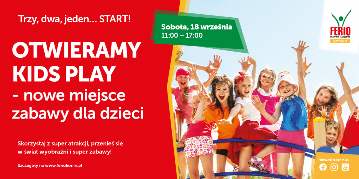 KIDS PLAY - moc atrakcji w Ferio Konin!