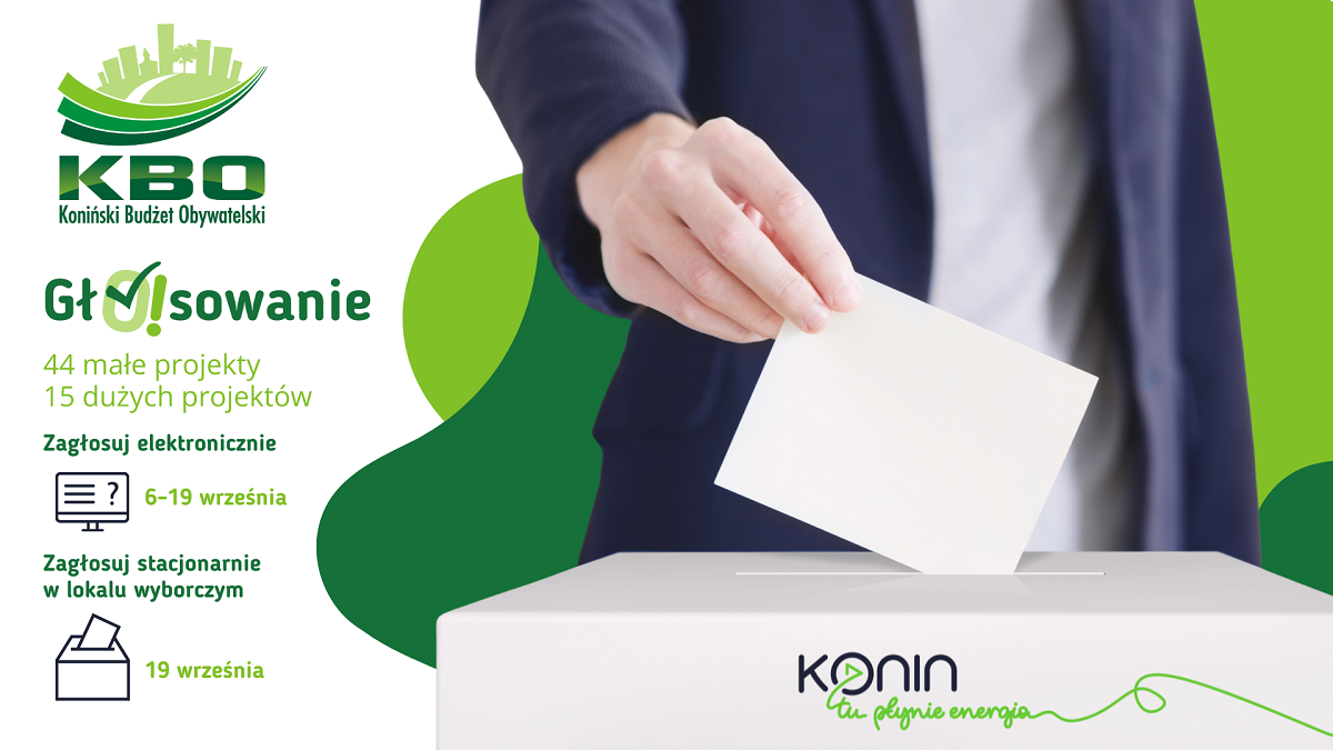 Koniński Budżet Obywatelski. Ostatni dzwonek, żeby zagłosować!