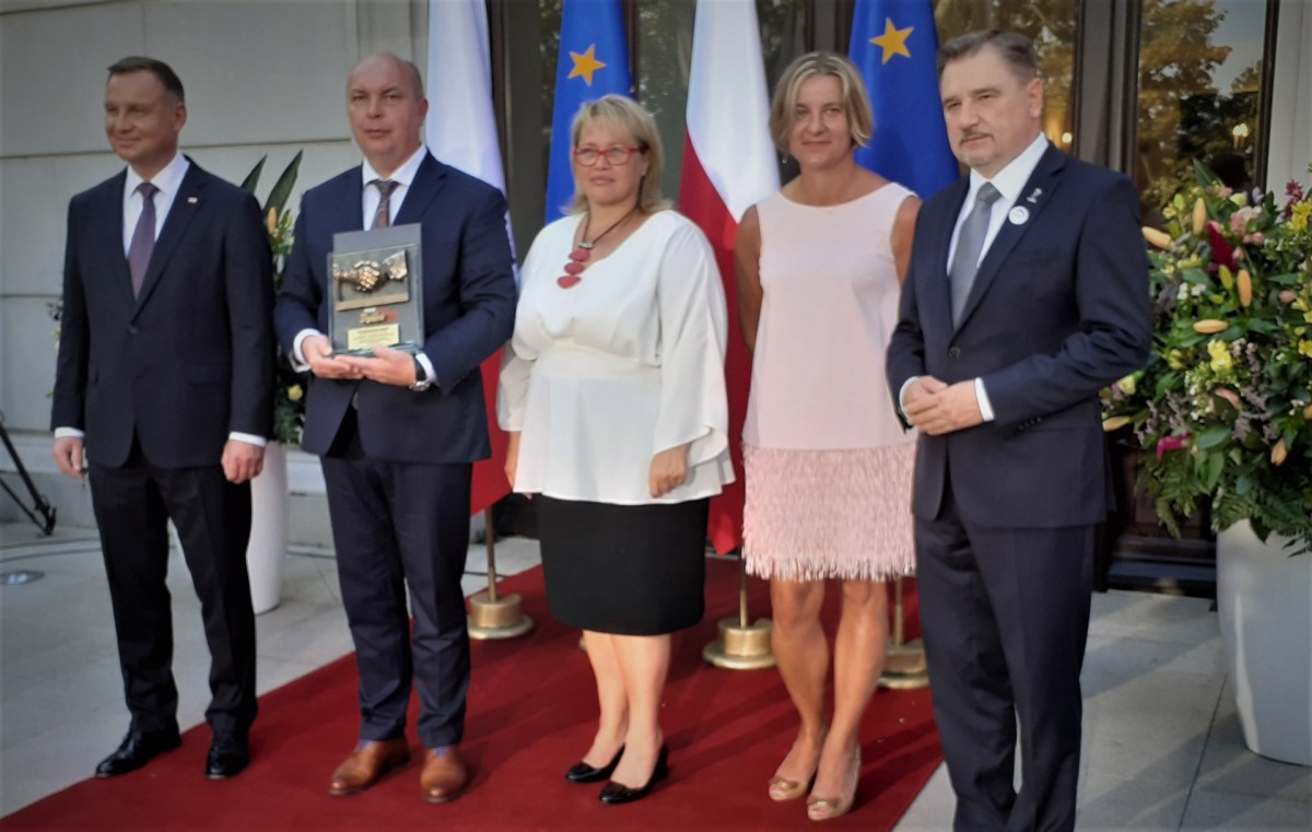 Konińska „Górnicza” ze statuetką od prezydenta Andrzeja Dudy