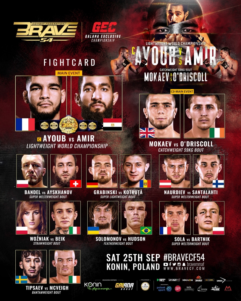 Gwiazdy MMA już w sobotę zmierzą się w Koninie. Będzie dziewięć walk