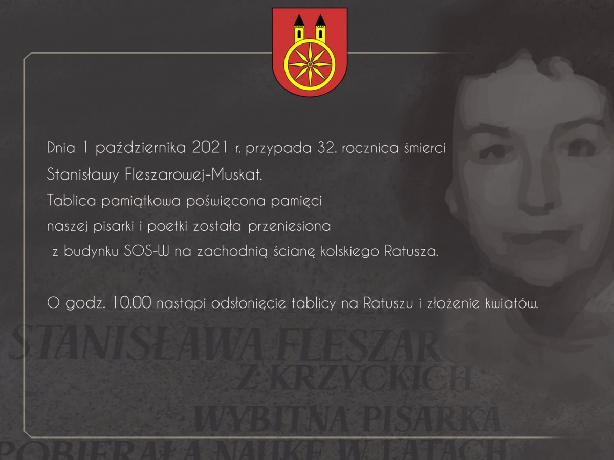 Koło. Ponowne odsłonięcie tablicy poświęconej pisarce