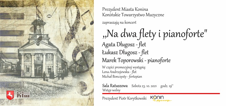 Muzyka w ratuszu. Prezydent zaprasza - koncert "Na dwa flety i pianoforte"