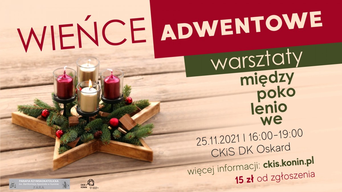 Wieńce adwentowe - zapisz się na warsztaty