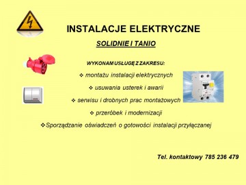 ELEKTRYK - instalacje elektryczne