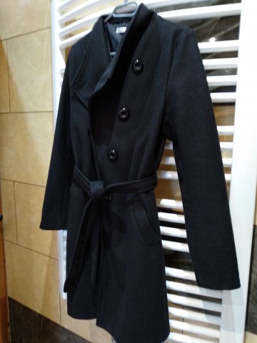 czarny płaszcz S nowy