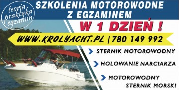 Sternik motorowodny z egzaminem w 1 dzień - Warszawa