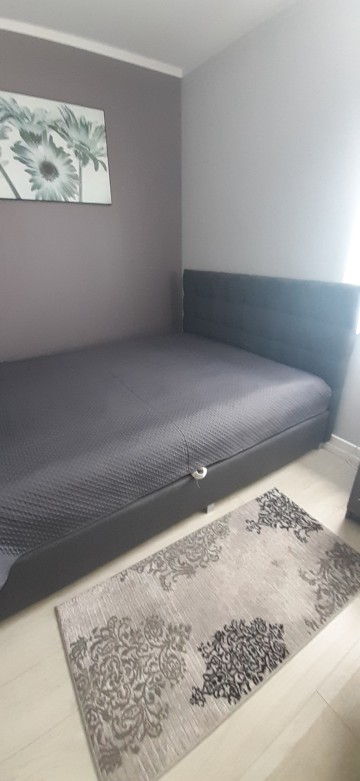 Łóżko tapicerowane, szare 160x200