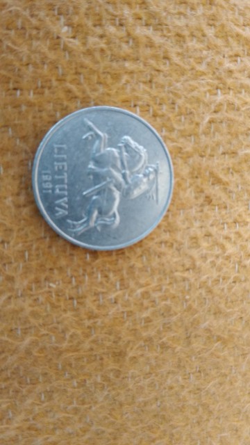 Moneta Litwa, 5 centai 1991