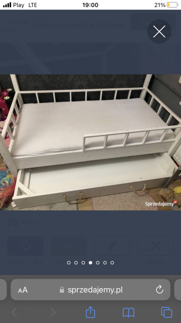 Sprzedam łóżko dziecięce domek z szuflada materacem