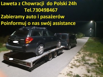 Holowanie Zagrzeb pomoc drogowa z Polski 24h laweta