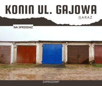 KONIN – SPRZEDAM GARAŻ