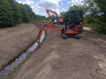 Usługi minikoparkami Kubota