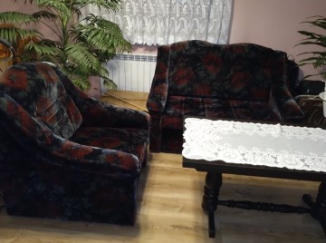 zestaw mebli kanapa, sofa ,fotel, ławo-stół