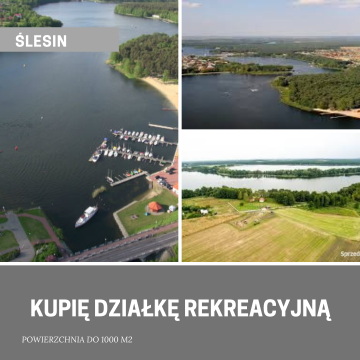Wilczyn/Skulsk/Ślesin – Działka z dostępem do jeziora