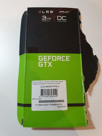Karta graficzna PNY GeForce GTX 1660 XLR8 6 GB