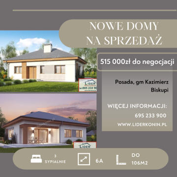 Sprzedam nowe domy – Posada k. Konina
