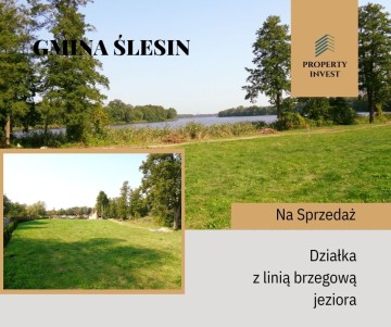 Gmina Ślesin – Działka z linią brzegową