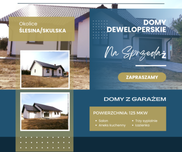 Domy deweloperskie – Okolice Ślesina, Skulska