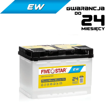 AKUMULATOR FIVE STAR EW 75Ah / 60/75/85A / L3