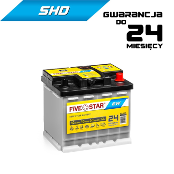 AKUMULATOR FIVE STAR EW 50Ah / 40/50/60A / L1