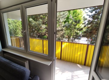 Nowoczesne 3 pokoje, 60m2  parter Chorzeń duży balkon