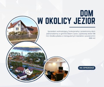 Gmina Ślesin – Dom w okolicy jezior