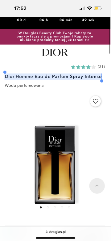 Dior HommeEau de Parfum Spray Intense