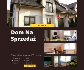 RUDZICA – DOM Z POMPĄ CIEPŁA I PANELAMI