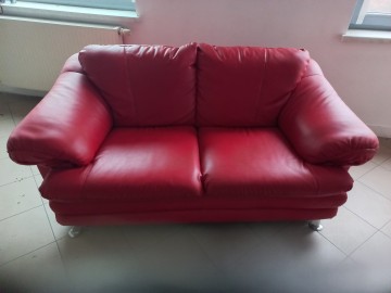 Kanapa sofa skòrzana