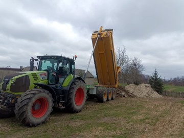 Usługi transportowe traktor 250km przyczepa 27 ton