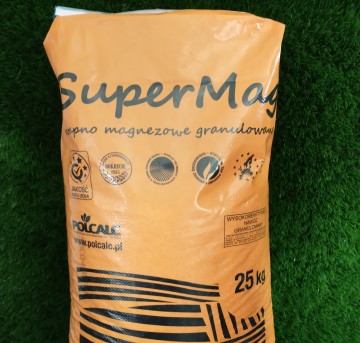 Wapno Granulowane SuperMag w wokach po 25 kg