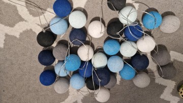 Lampki cotton balls 35szt