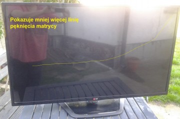 Telewizor LG 42 cale Full HD uszk. matryca działa.