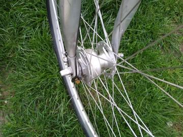 rower męski koło 28 aluminium przerzutki tył dynamo przód
